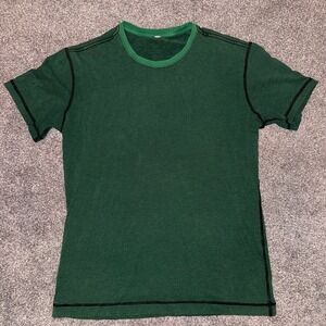 Lululemon‎ Mens Green and Black Short Sleeve T-Shirt